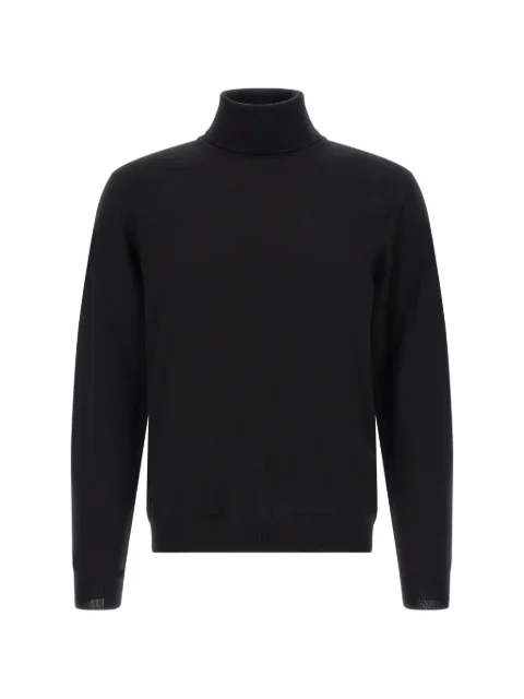 Zanone ribbed-knit roll-neck sweater Black 810195ZR274Z0015