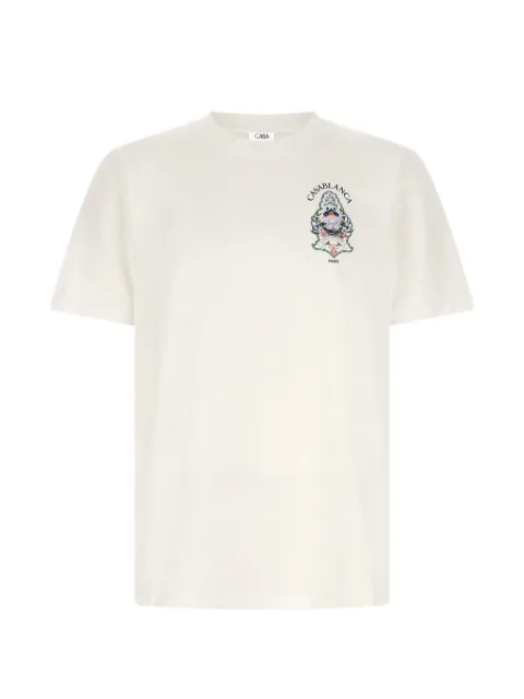 Casablanca Hotel Emblem print T-shirt Neutrals MPF26JTS001