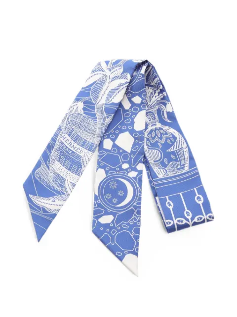 Hermès Pre-Owned 2010s La Danse des Amazones scarf Blue 1091951