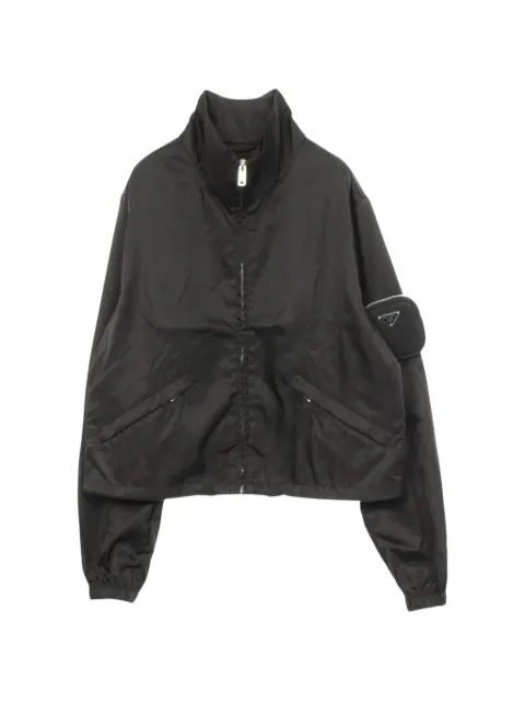 Prada Pre-Owned 2000s Re-Nylon-pouch windbreaker jacket Black 1082808