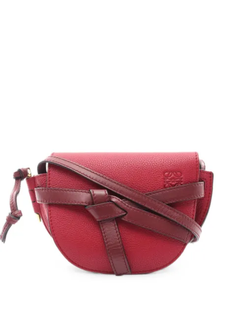 Loewe Pre-Owned 2010s mini Gate shoulder bag Red 1094939
