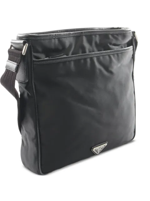 Prada Pre-Owned 2000s saffiano-leather shoulder bag Black 1094929