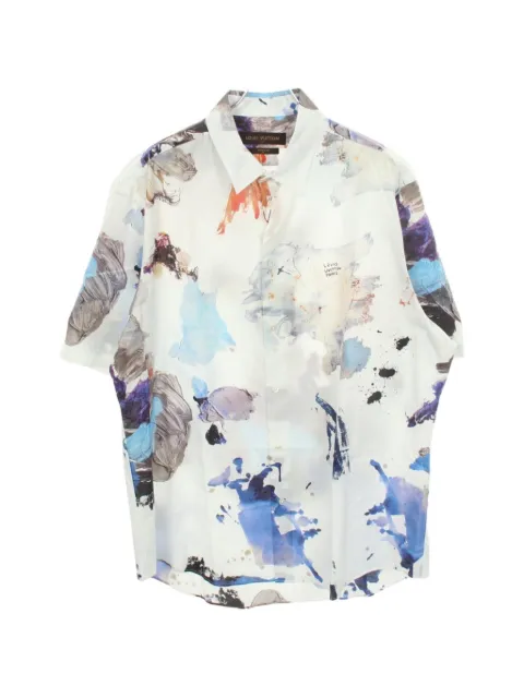 Louis Vuitton Pre-Owned 2020s graphic-print short-sleeve shirt White 1092682