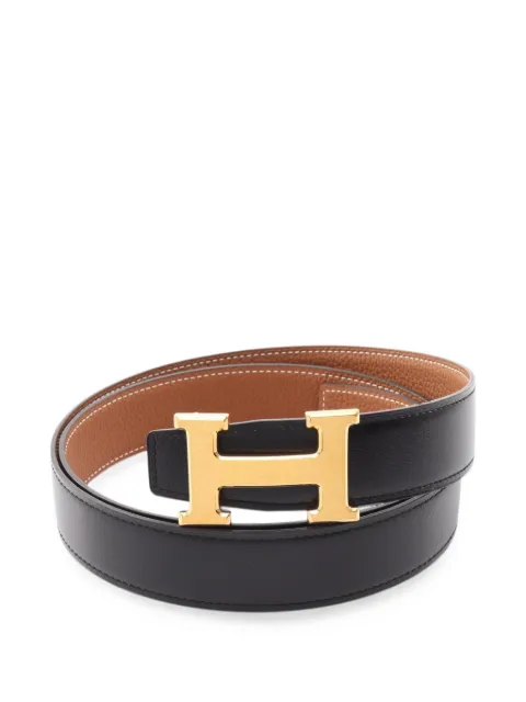 Hermès Pre-Owned Constance H-belt reversible belt Black 1092779W