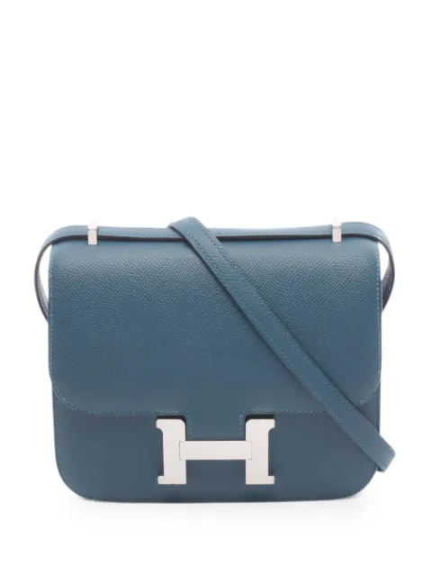 Hermès Pre-Owned 2024 mini 3 Constance shoulder bag Blue 1094700W