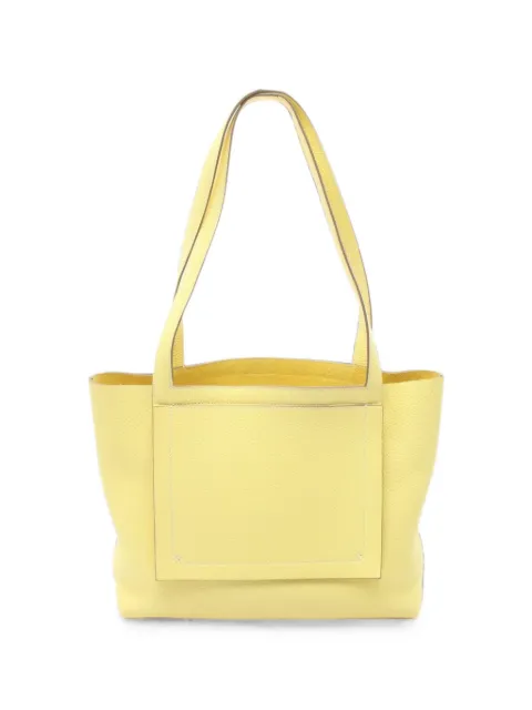 Hermès Pre-Owned 2022 31 Cabasserie Clemence tote bag Yellow 1096366U