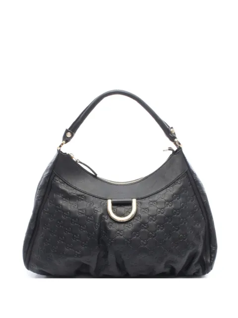 Gucci Pre-Owned 2000s Abbey Guccissima shoulder bag Black 1095404