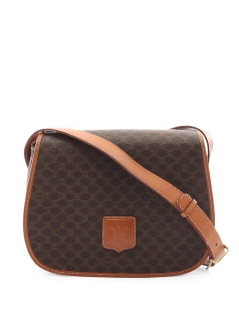 Celine Pre-Owned 2000s Macadam shoulder bag Brown 1094706
