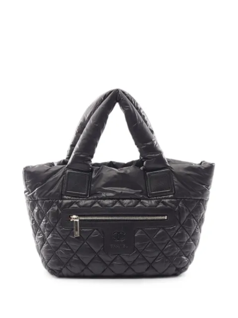 CHANEL Pre-Owned 2009-2010 small reversible Coco Cocoon tote bag Black 109501213648205