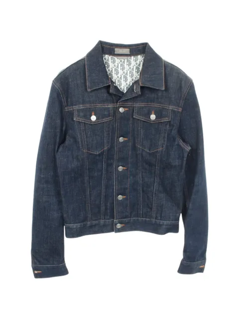 Christian Dior Pre-Owned 2000s Oblique denim jacket Blue 1094858