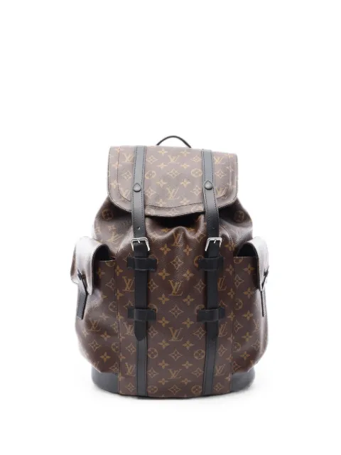 Louis Vuitton Pre-Owned Christopher MM Monogram Macassar backpack Brown 1094576