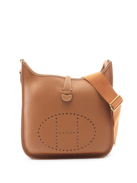 Hermès Pre-Owned 2023 PM Evelyn 3 Troyes shoulder bag Brown 1094627B
