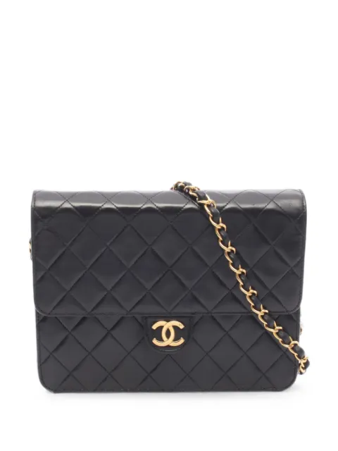 CHANEL Pre-Owned 1996-1997 Matelassé leather shoulder bag Black 10970914431722