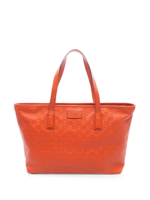Gucci Pre-Owned 2010s Guccissima leather tote bag Orange 1097198