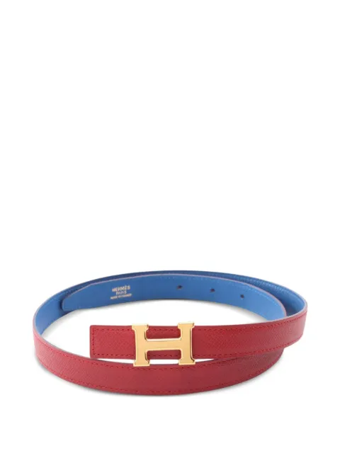 Hermès Pre-Owned 1997 Constance leather reversible belt Red 1092777AINSQUARE