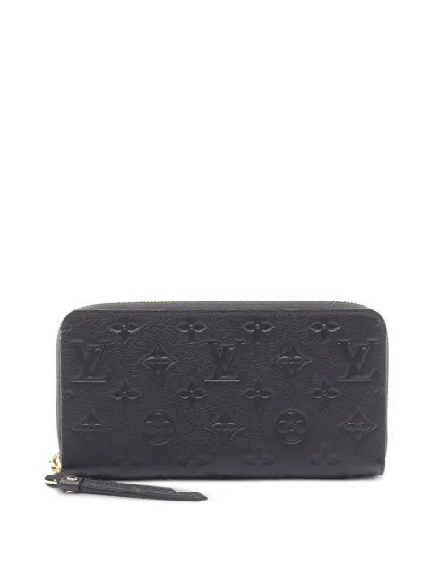 Louis Vuitton Pre-Owned Monogram Empreinte Zippy wallet Black 1096347