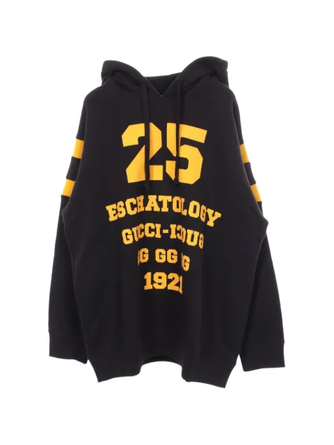 Gucci Pre-Owned 2010s eschatology graphic-print hoodie Black 1085313