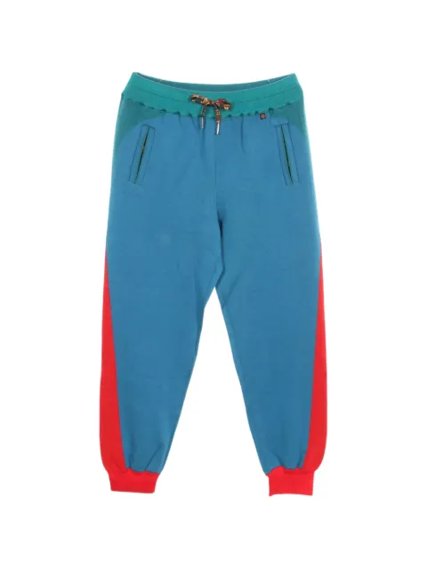 Louis Vuitton Pre-Owned 2020s panelled track pants Blue 1092328