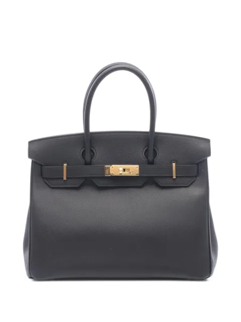 Hermès Pre-Owned 2019 30 Birkin handbag Black 1096852D