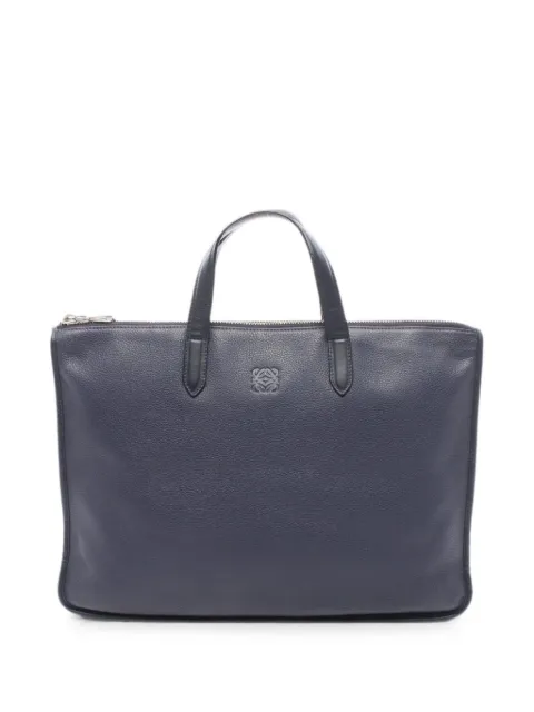 Loewe Pre-Owned 2000s Anagram briefcase Blue 1095520