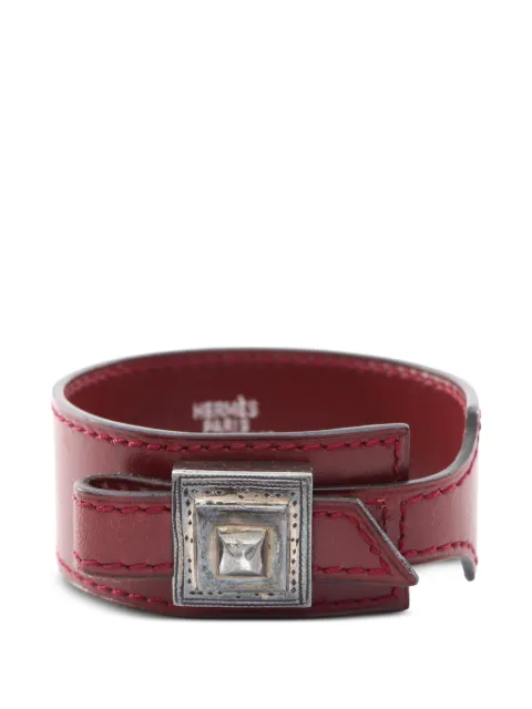 Hermès Pre-Owned 2001 Artemis Tuareg bracelet Red 1090497EINSQUARE