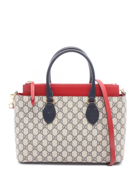 Gucci Pre-Owned 2010s GG Supreme handbag Neutrals 1095057