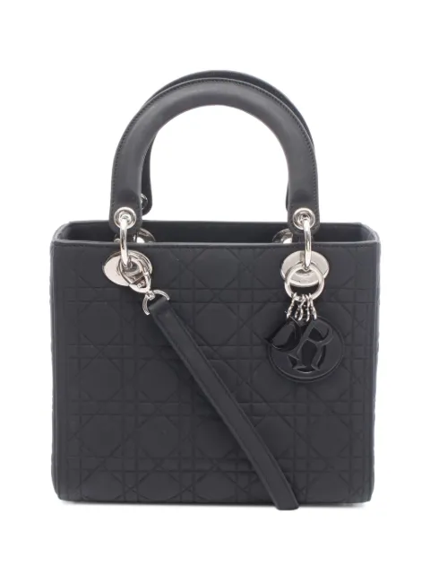 Christian Dior Pre-Owned 2010s Lady Dior Cannage handbag Black 1097073
