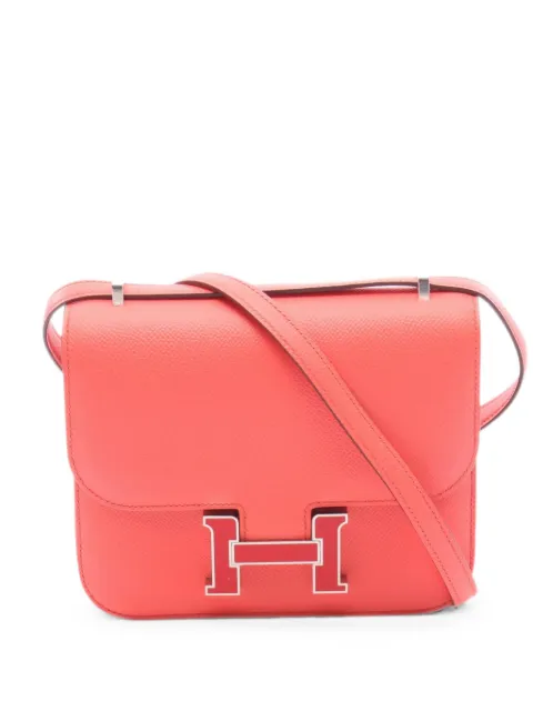 Hermès Pre-Owned 2021 mini Constance 3 shoulder bag Orange 1096070Z