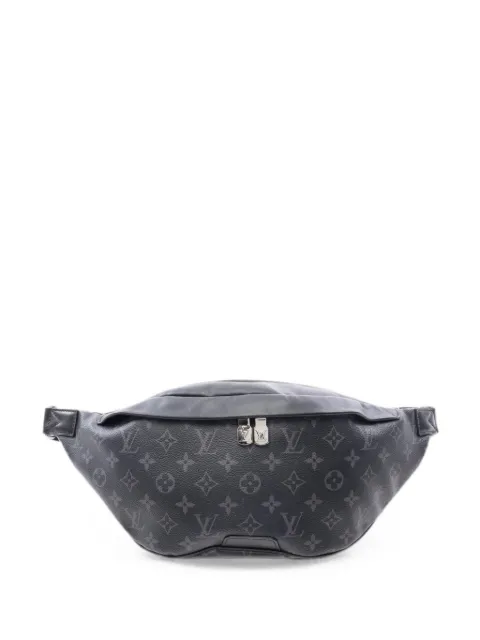 Louis Vuitton Pre-Owned 2021 Monogram Eclipse Discovery belt bag Black 1094570CA0211
