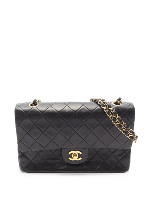 CHANEL Pre-Owned 1989-1991 Flap matelassé chain shoulder bag Black 10964271688457