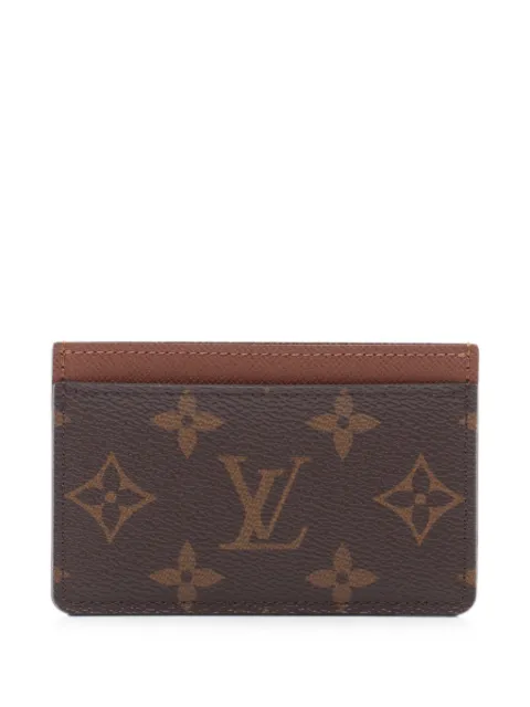 Louis Vuitton Pre-Owned 2016 Monogram card case Brown 1096441CA4176