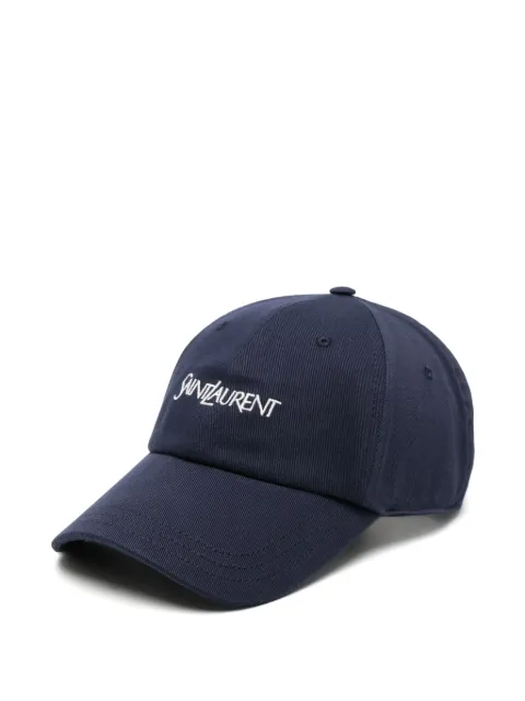 Saint Laurent logo cap Blue A000TX3YU61