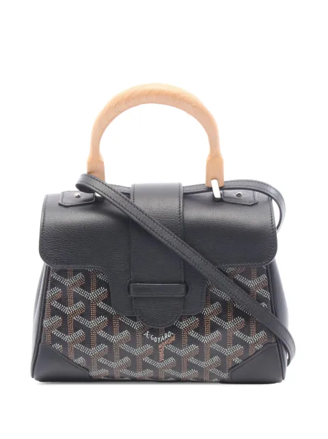 Goyard Pre-Owned 2020-2026 Mini Goyardine Saigon Souple satchel Black VH24Z3938W2O07HE