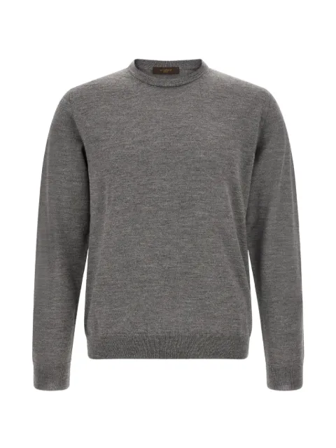 slowear ribbed-trim crew-neck T-shirt Grey 810394ZR274Z4872