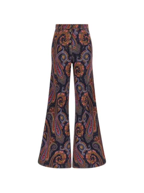 ETRO Paisley-print flared jeans Blue WRNB0004AK15D