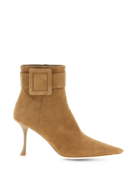 Roger Vivier Viv In The City buckled ankle boots Neutrals RVW83045760HR0S812
