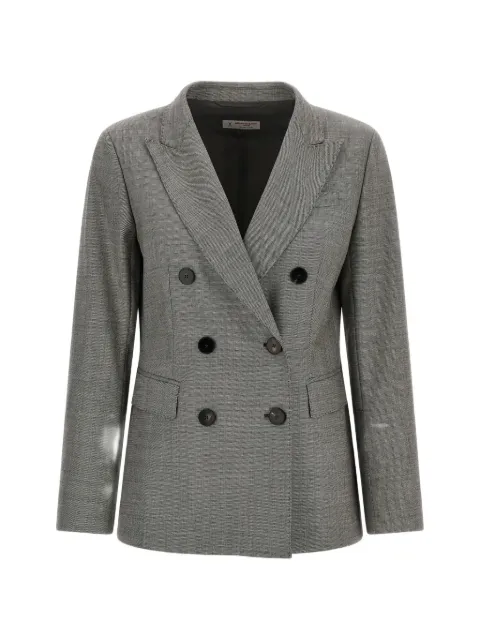 Alberto Biani double-breasted grisaille blazer Grey II821WO031198