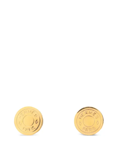 Hermès Pre-Owned 2010s Serie clip-on earrings Gold 1091952