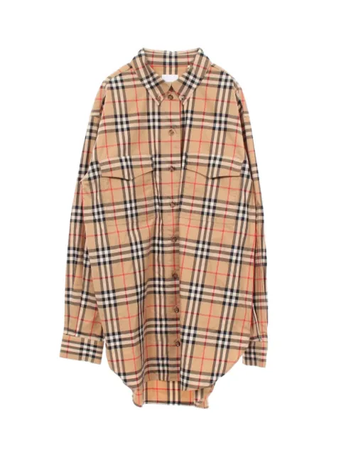 Burberry Pre-Owned 2010s Nova Check long-sleeve shirt Neutrals 1075591