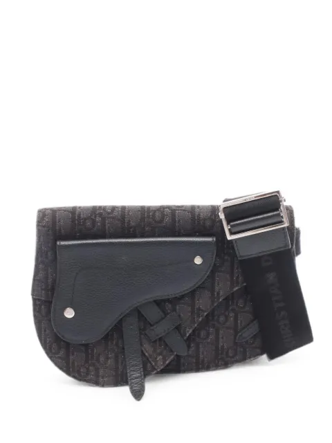 Christian Dior Pre-Owned 2000s Saddle Oblique shoulder bag Black 1095388