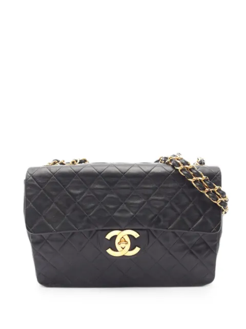 CHANEL Pre-Owned 1991-1994 Decamatlassé chain shoulder bag Black 10968152467115