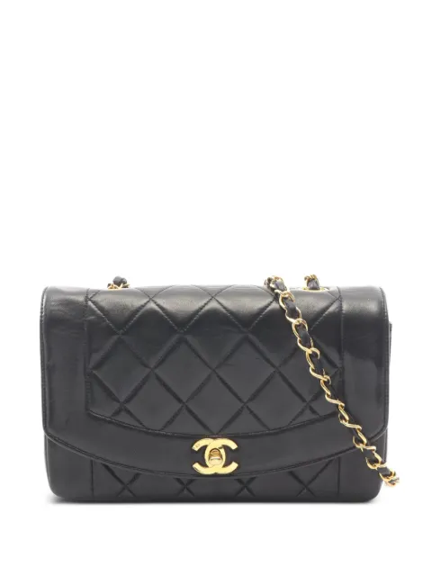 CHANEL Pre-Owned 1991-1994 Matelasse Diana shoulder bag Black 10953562988979