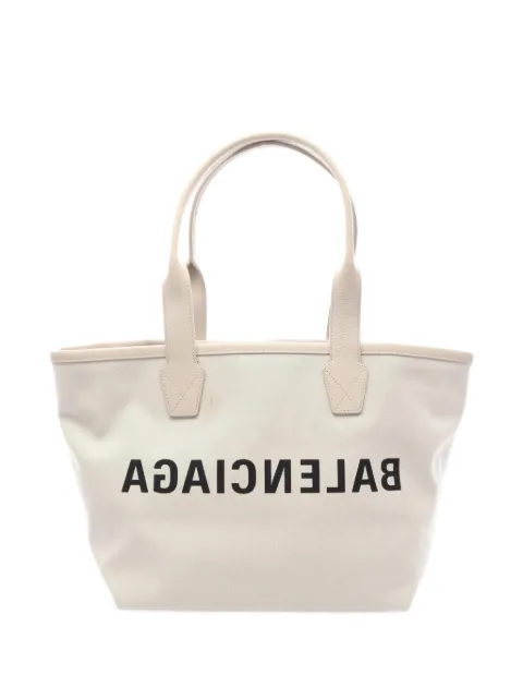 Balenciaga Pre-Owned 2000s Cities Paris jumbo tote bag Neutrals 1095005