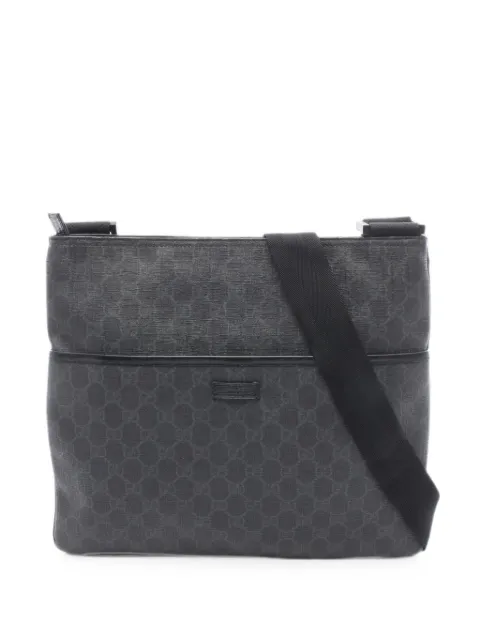 Gucci Pre-Owned 2000s GG Supreme cross body bag Black 1095083