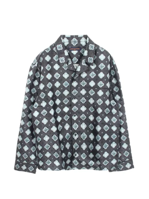 Louis Vuitton Pre-Owned 2020s Monogram pattern long-sleeve pajama shirt Blue 1092681