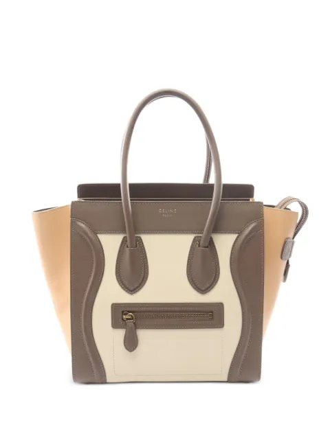 Celine Pre-Owned 2000s micro Luggage tote bag Neutrals 1095114