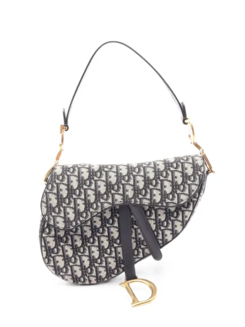 Christian Dior Pre-Owned 2010s Saddle Oblique jacquard shoulder bag Neutrals 1095062