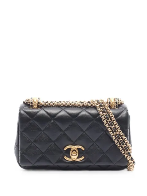 CHANEL Pre-Owned mini matelassé flap shoulder bag Black 1096104XHA56P4C
