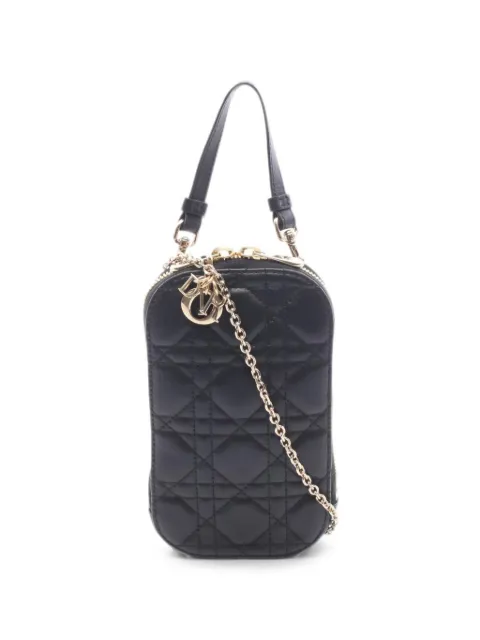 Christian Dior Pre-Owned 2010s Lady Dior two-way mini bag Black 1097204