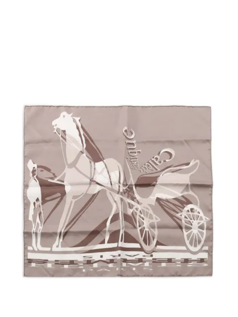 Hermès Pre-Owned 2010s Calèche Élastique scarf Neutrals 1085694